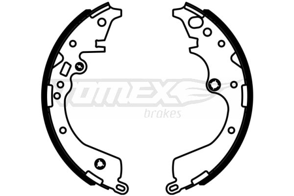 TOMEX BRAKES Bremžu loku komplekts TX 22-96